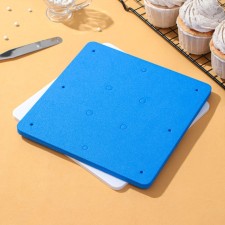 A set of mats for modeling and drying of colors from the mastic of the share, 20 × 20 × 3.5 cm, 2 pcs, white, blue color