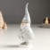 Polystone souvenir "Santa Claus in a silver outfit, with an asterisk" 5x6.5x15.5 cm