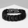 Bracelet male "Viking" Weaving, black color with black silver, 21 cm