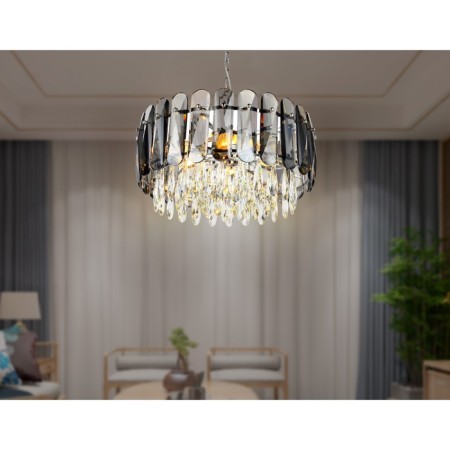 Crystal suspended chandelier ambrella like, Traditional, TR5069, E14, Color Chrome-2