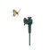 Birds of birds and other animals Luazon LRI-32, from the solar battery, green