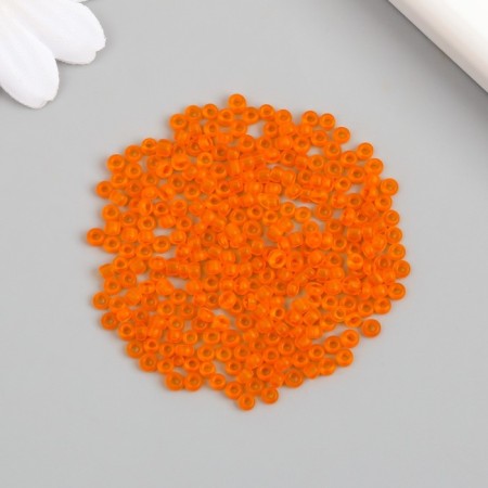 Glass 8/0 "Matte translucent. Orange" 10 g-2