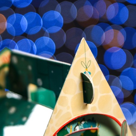 Gift box "New Year's town", 17.6 x 11.1 x 18.8 cm-4