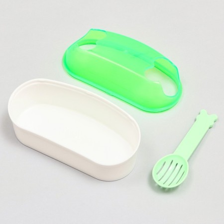 Tuannel toilet with a spatula for rodents "Pigzon", 14.5 x 7 x 7 cm, green-4