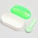 Tuannel toilet with a spatula for rodents "Pigzon", 14.5 x 7 x 7 cm, green