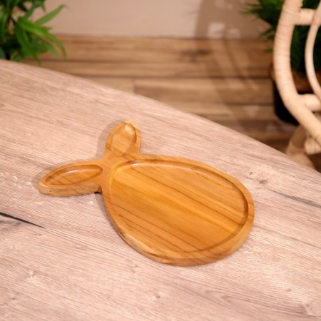 Dish "ears" tick wood 19x2x28 cm