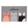 A set of kitchen towels Domestic Cats 35x60 cm - 4 pcs., 100% HL