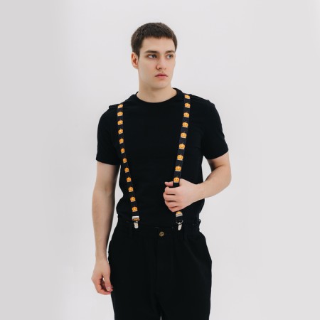 Carnival suspenders "Terrible pumpkin"-6