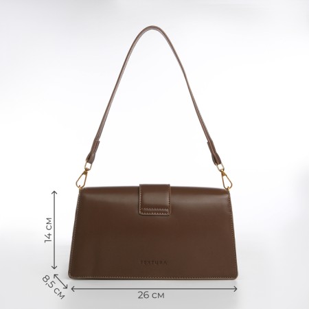 Female bag Textura, average size, khaki color-2