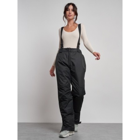 Semi -combinezone ski insulated female winter, size 50, black color-15