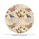 Tables on the table “Letter from the past”, round, oxford, elastic band, size 120x120 cm, diameter 75-100 cm