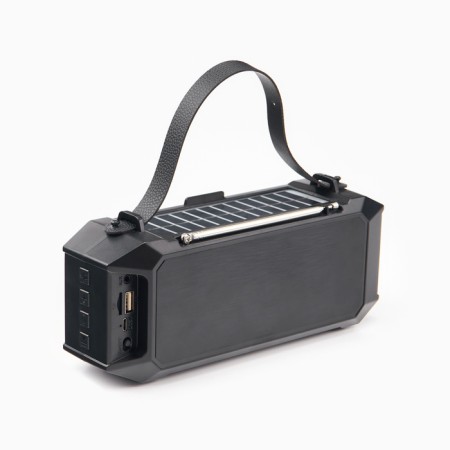 Battery Light, 5W, 1200 Mach, IPX5, Bluetooth, AUX, USB, Radio, Sun Bat, Red-1