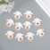 Decor for creativity wood "lamb" set 10 pcs 2.6x3 cm