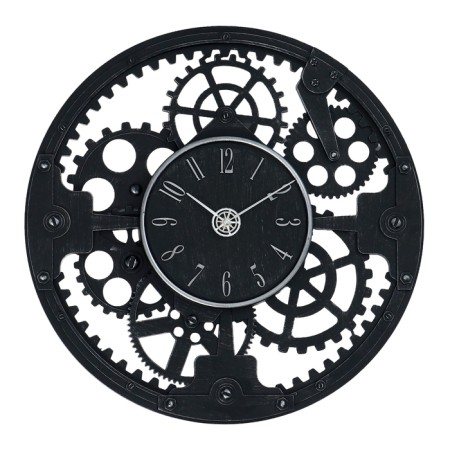 Wall clock, series: interior, "mechanism", discrete move, D-45 cm