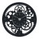 Wall clock, series: interior, "mechanism", discrete move, D-45 cm