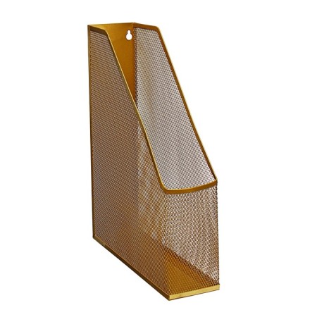 Vertical Calligrata tray, 1 compartment, mesh, metal, gold