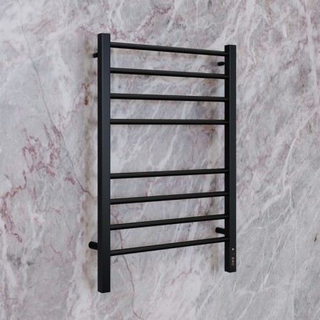 Terminus heated towel rail "Sicily" P8, 500x800 mm, Dimmer, Black Muars-2
