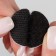 A set of adhesive -based Velcro, d = 3 cm, 4 pairs/8 pcs, black color