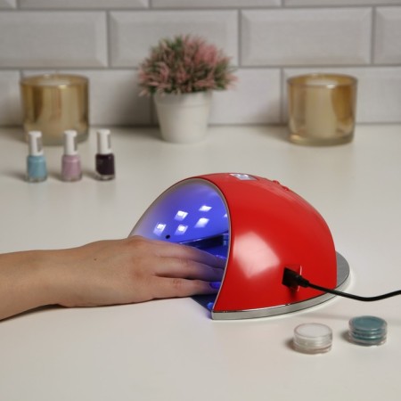 Luazon Luf-22, LED gel polish lamp, 48 W, 21 diode, timer 30/60/99 s, 220 V, red-1