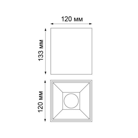 Over lamp, 20W Led, 4000k, 1440lm, black color-1