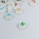 Beads for creativity plastic "English alphabet" glows a set of 15 grams 0.6x1x1 cm