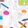 Buttenfilm tablecloth "Children's coloring. We study the figures »110 × 120 cm, white