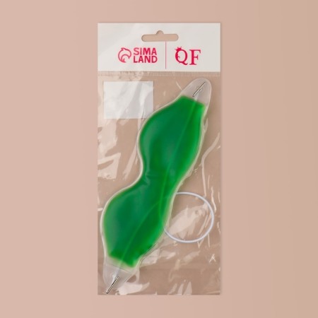 Gel mask for the eyes, 18.5 × 5 cm, green color-7