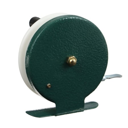 Inertial coil, metal plastic, diameter 6.5 cm, dark green/white color, 801-6