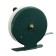 Inertial coil, metal plastic, diameter 6.5 cm, dark green/white color, 801