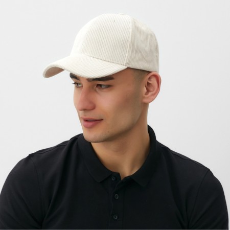 Male baseball cap, milk, size 56-58
