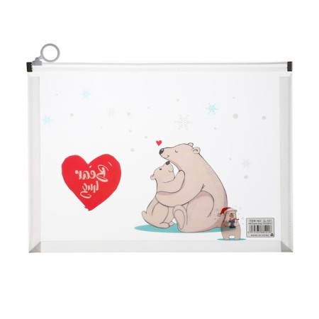 Lightning folder A4, 180 MKR format, with a drawing "Bears", mix-8