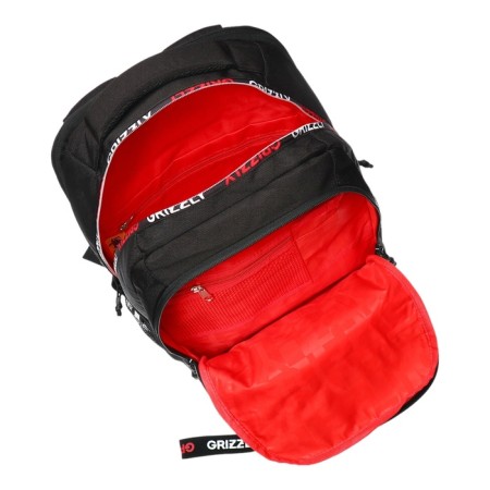 Youth backpack 42 x 31 x 22 cm, Grizzly, ergonomic back, laptop department, black-8