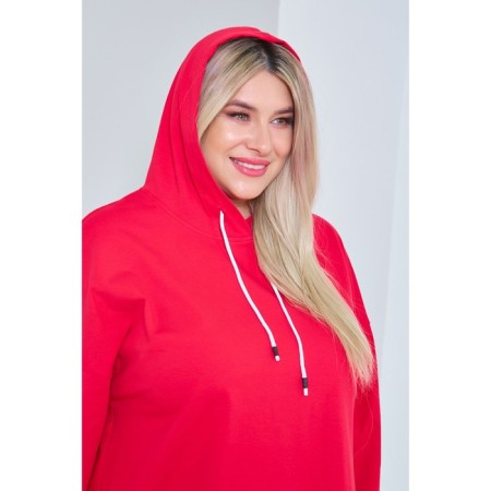 Women's dress, size 54, red color-4