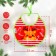 Badion of the "deer" waterproof on ties, PVC, New Year's gift packaging, crumb I
