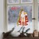 Vinyl stickers on the windows "Congratulations", reusable, 20 x 34.5 cm, New Year