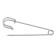 Pin 7 × 1.6 cm (set 3 pcs.), SM-208-5, silver color