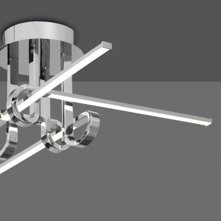 Ceiling chandelier Mantra Cinto, Led, 2250lm, 3000k, 290 mm, chromium color-2