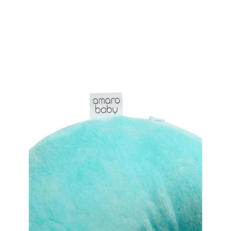 Soft Bagel neck pillow, size 23x28 cm, blue color-4