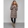Coat insulated winter female, size 52, brown color
