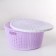 Storage basket with a “weaving” lid, 25 × 12.5 cm, color mix