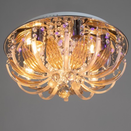 Emilia chandelier 7x40W E27 with a remote control, color chrome 41x41x19 cm-1