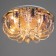 Emilia chandelier 7x40W E27 with a remote control, color chrome 41x41x19 cm
