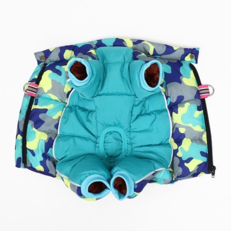 The jumpsuit printed with the lock on the back, size 12 (DS 25, OG 36, Osh 28 cm), turquoise-6