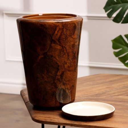 Set of pots 3pcs. "Cone" 20 l/ 8.5 l/ 3.5 l brown-2