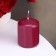 Candle - cylinder, 4x5cm, 7 hours, 47 g, burgundy