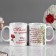 Sublimation mug "Mom you are beautiful!" with rose, with application