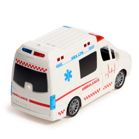 Ambulance radio -controlled machine operates on batteries, light and sound effects-2