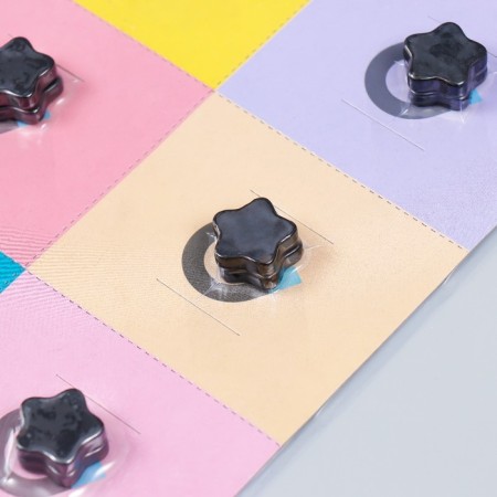 Black Magnet "Star" 0.5x2x2 cm set 2 pcs