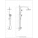 Shower system Rush Bella BL4535-116, tropical shower, hand watering can, chrome