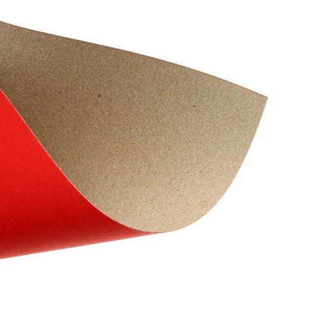 Cardboard of color A4, 190 g/m2, non -mercenary, red, price for 1 sheet-1